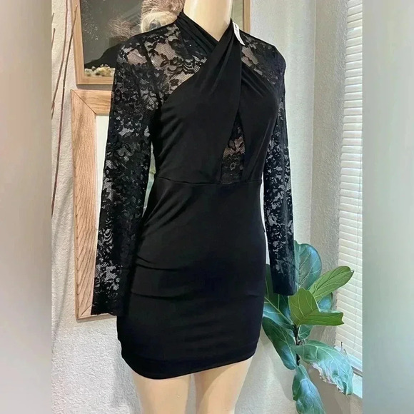 EXPRESS BLACK DRESS SIZE 2 NEW - Picture 2 of 6